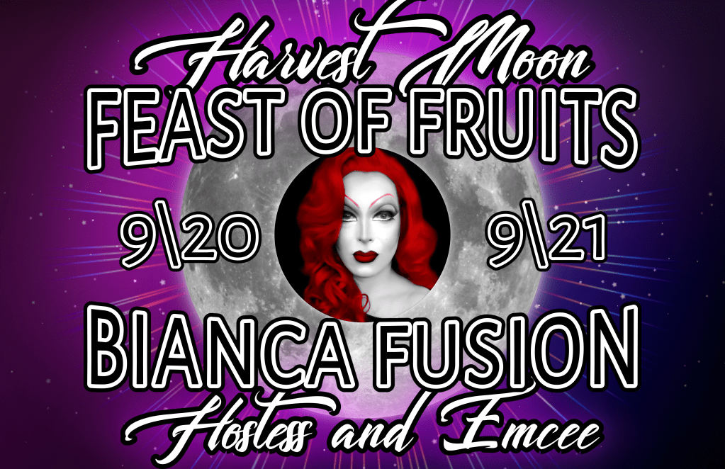 Advertisement for the Harvest Moon: Feast of Fruits event put on by Haus of Ursa Major.